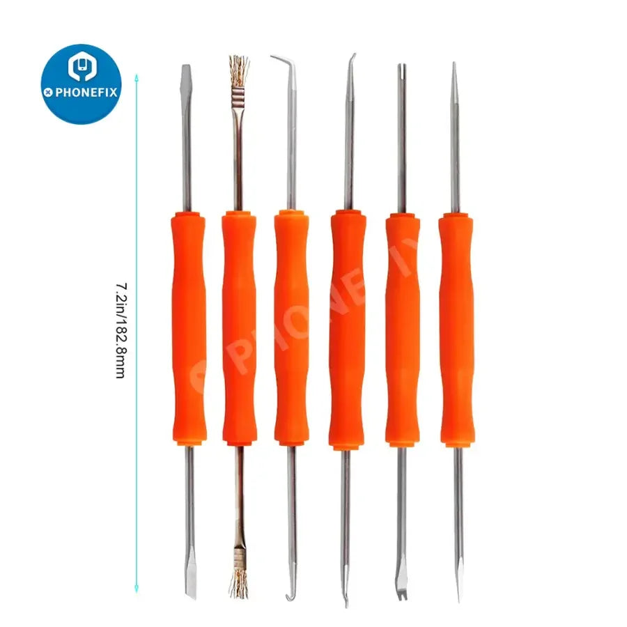 PhoneFix double-sided soldering assist aid repair tool with two precision tweezers, ideal for electronics repair and component removal.