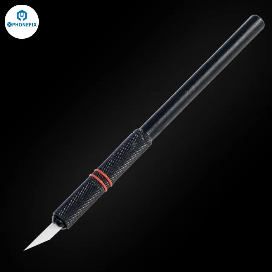 PhoneFix ceramic scraper blade for CPU BGA IC glue removal, precision tool for electronic component desoldering and repair.