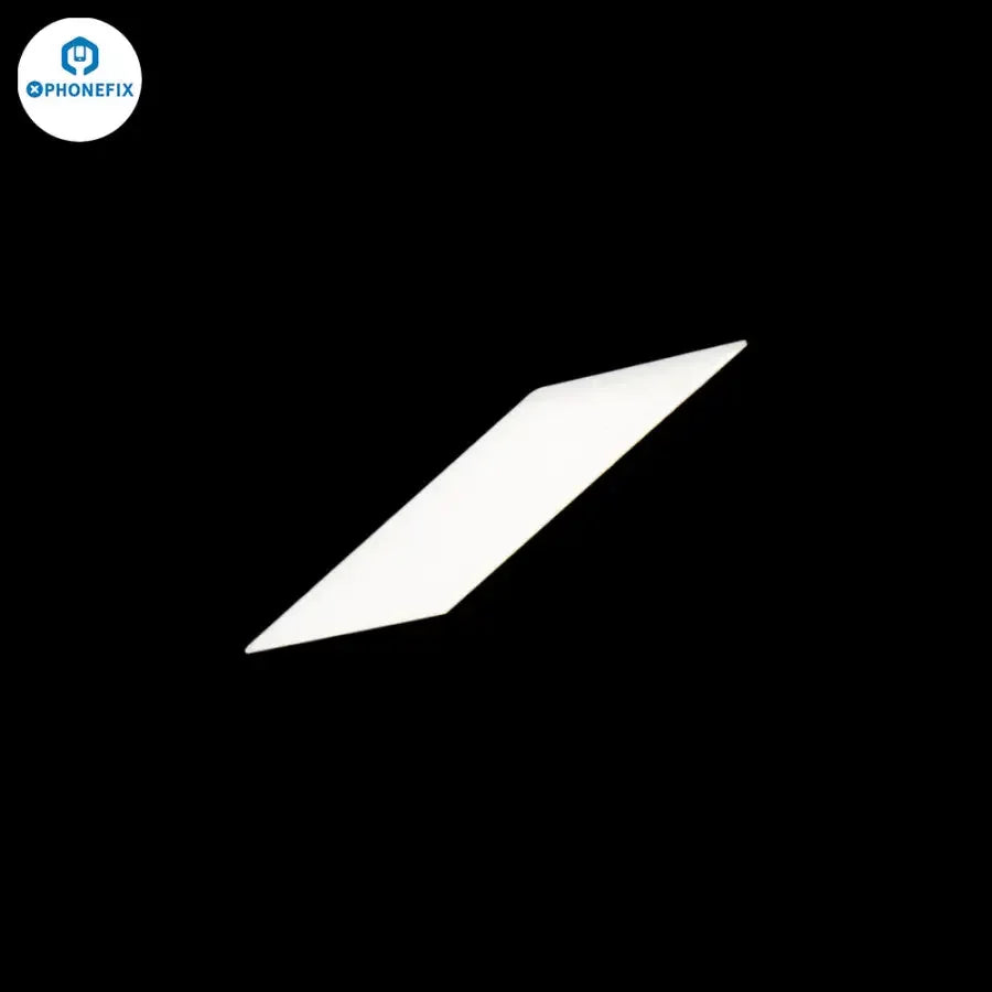 PhoneFix ceramic scraper blade for CPU BGA IC glue removal, precision knife tool for electronic component repair.