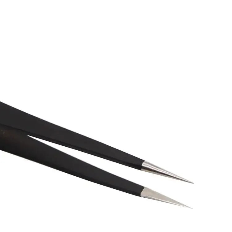 Anti-static stainless steel tweezers from PHONEFIX for phone IC removal and electronic component handling.