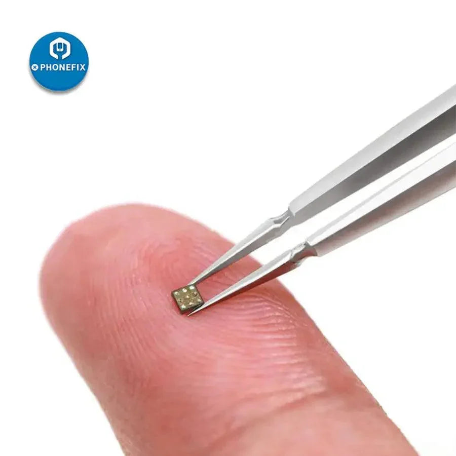 Stainless steel long 3D tweezers for phone and jewelry repair from PHONEFIX, featuring precise tips for delicate removal tasks.