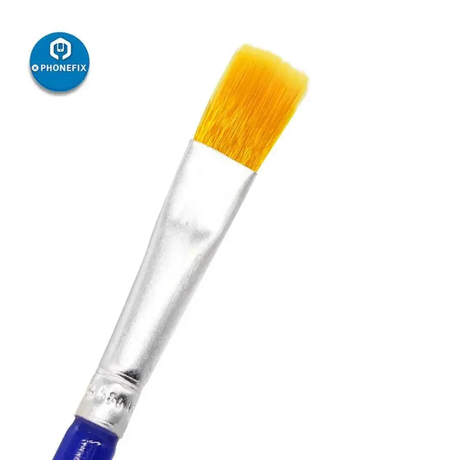 PhoneFIX universal hand tools with anti-static soft and hard bristle brushes for cleaning phone motherboards.