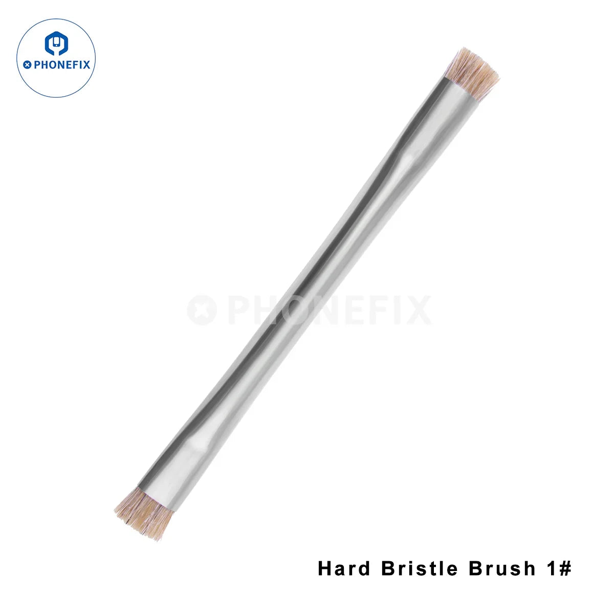 PHONEFIX SS-022B Safe Brush dual-head PCB cleaning tool for mobile repair, shown with ergonomic handle and dual cleaning heads.