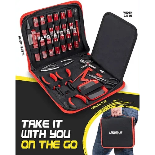 All-in-1 professional drone repair tool kit with precision screwdrivers from PHONEFIX, featuring a versatile set of hand tools for drone maintenance.