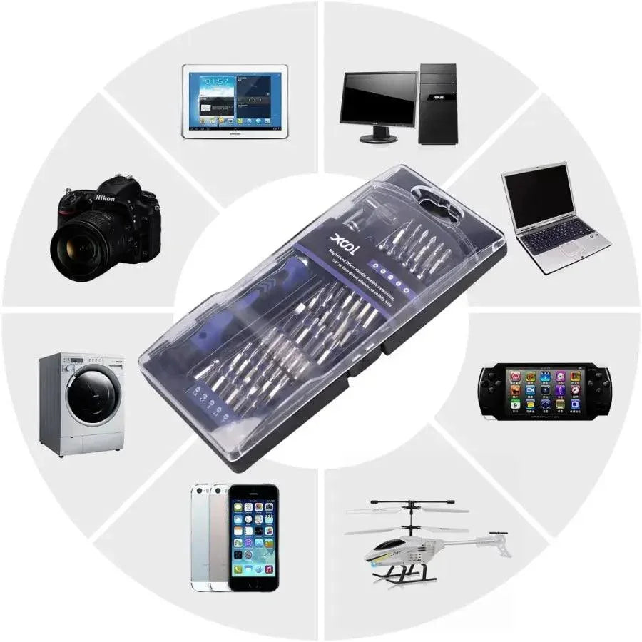 All-in-1 professional drone repair tool kit with precision screwdrivers by PHONEFIX, suitable for universal hand tool use.