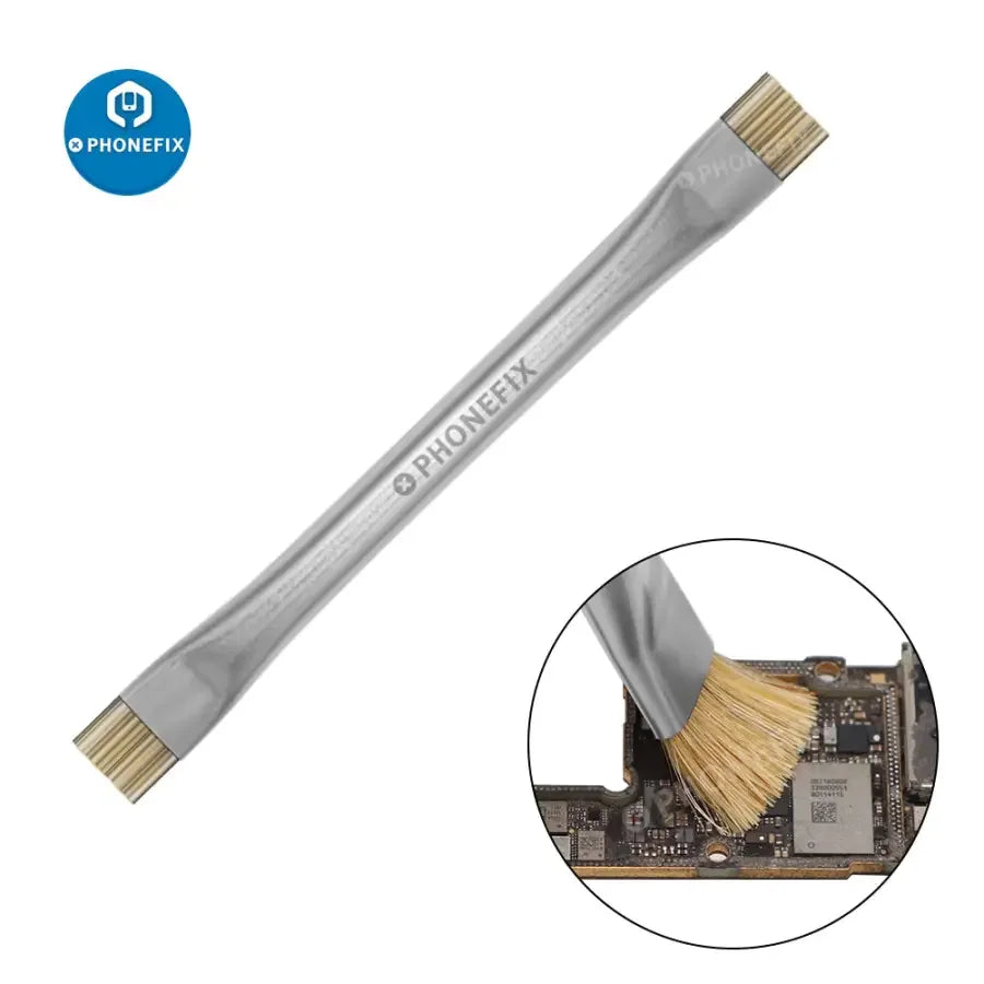 PhoneFIX anti-static brush for motherboard cleaning, ideal for phone PCB repair, part of universal hand tools collection.