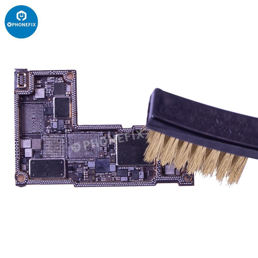 Two anti-static steel brushes from PHONEFIX for phone BGA cleaning and repair, part of universal hand tools set.