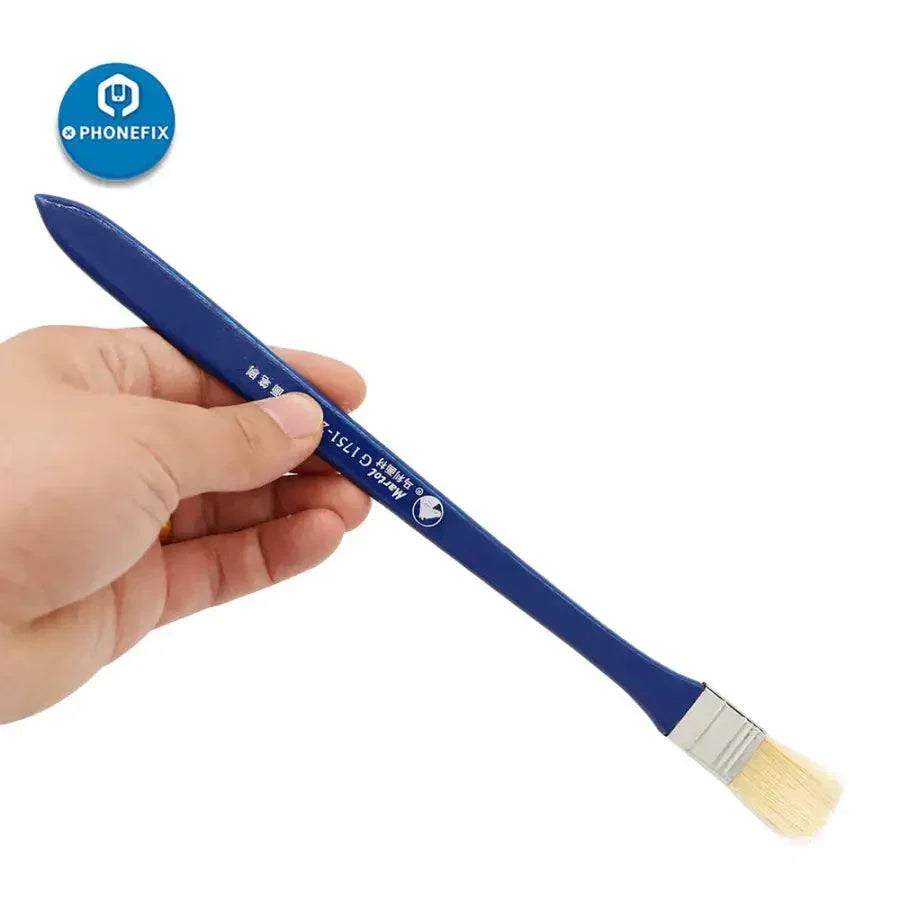 PHONEFIX anti-static soft bristle brush for phone repair and PCB cleaning, ideal for delicate electronic component maintenance.