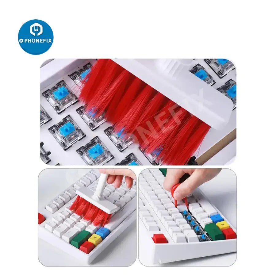 PHONEFIX cleaning brush and pen kit for keyboards and AirPods Pro, versatile hand tools for precise device cleaning