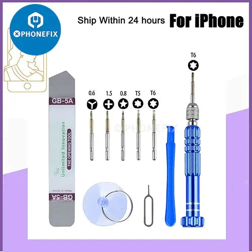 PHONEFIX universal hand tools for iPhone screen IC swap repair, essential DIY toolkit for phone repair projects.