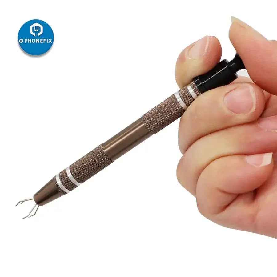 PhoneFix metal IC chip component grabber tool for electricians, designed for precise pick-up and handling of small electronic parts.