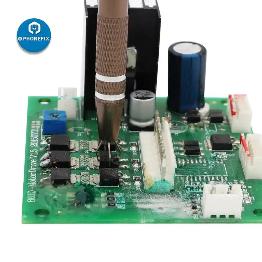 PhoneFix universal hand tool for electricians, metal IC chip component grabber for precise pick-up and handling.