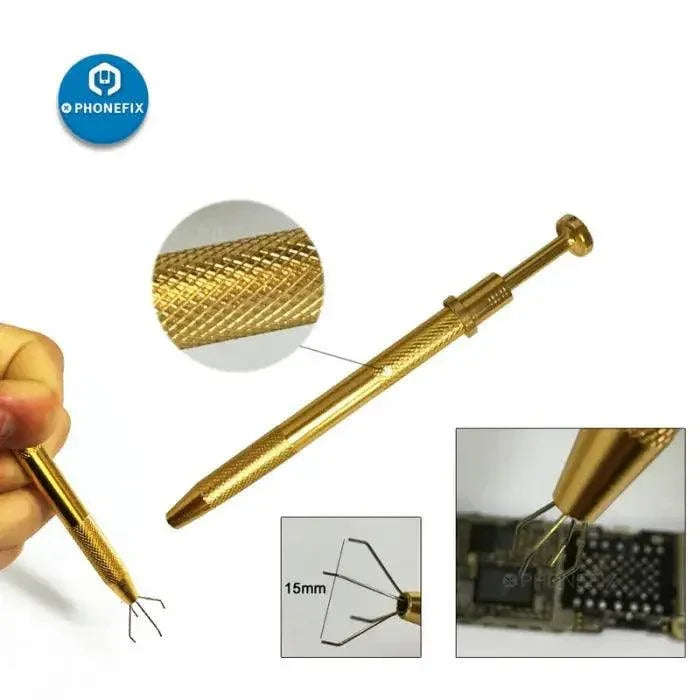 Phonefix four-claw IC chip pick-up tool for small parts, universal hand tool for precise electronic component handling.