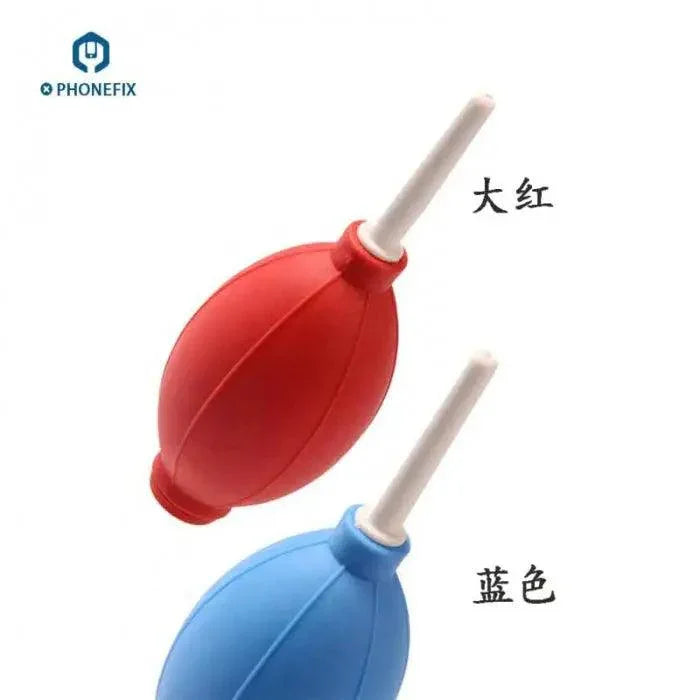 PHONEFIX rubber air blower and glue dryer for phone repair, cleaning, and drying with a handheld, universal design.