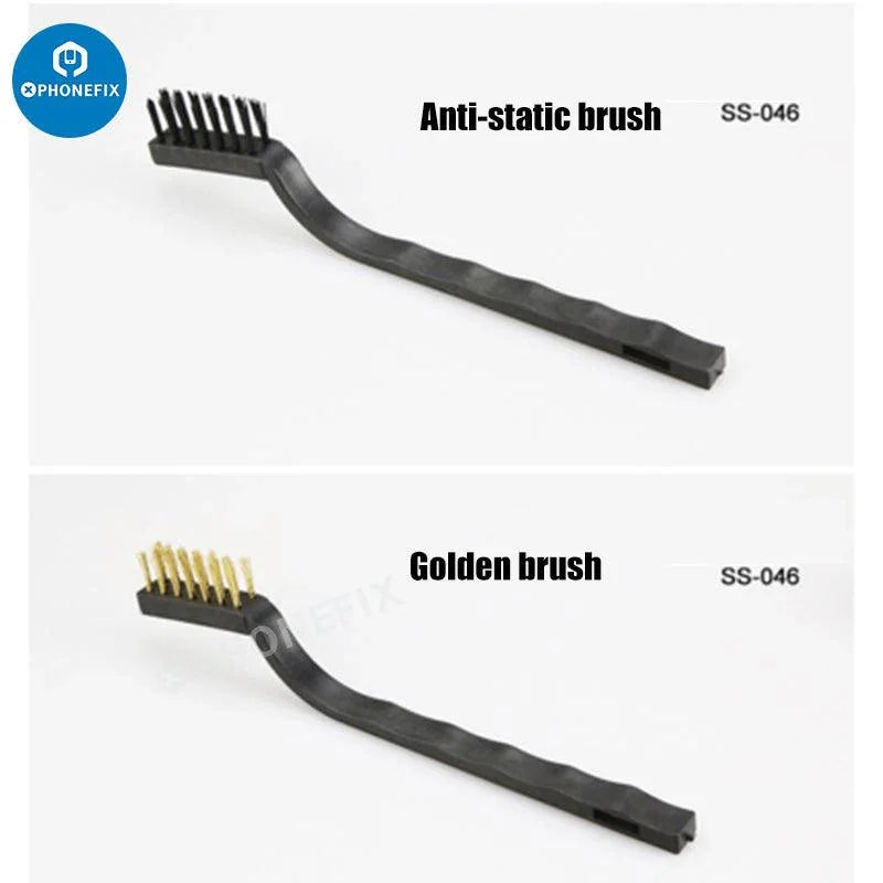 PHONEFIX Sunshine SS-046 3-in-1 phone IC cleaning brush and repair toolkit with multiple hand tools for phone maintenance.