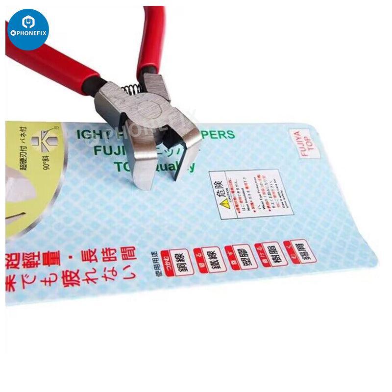 PHONEFIX 90 Degree Diagonal Pliers for iPhone rear camera removal, universal hand tool for cutting and camera lens removal.