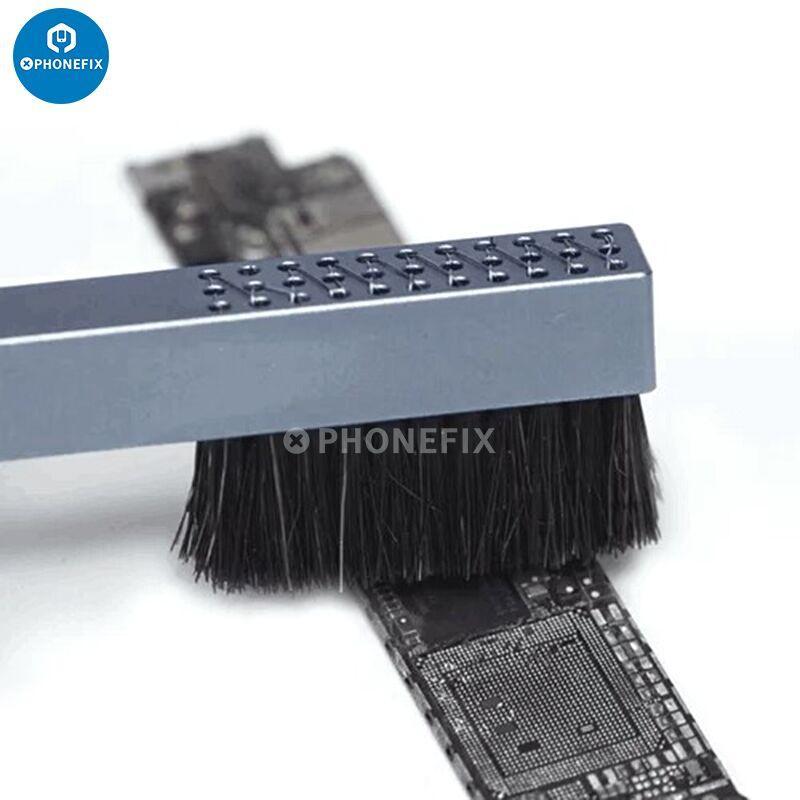 Qianli iBrush Premier Steel Brush for solder residue and glue removal, a durable universal hand tool by PHONEFIX.