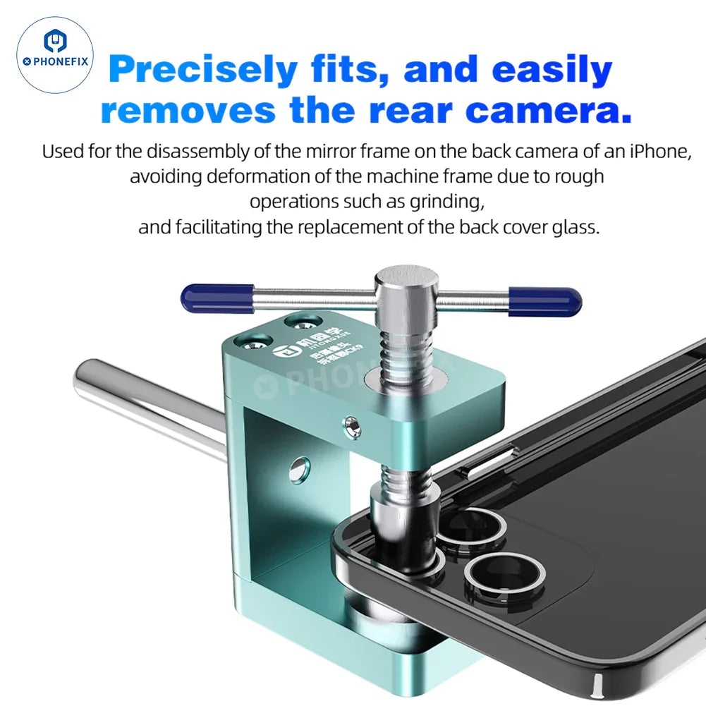PHONEFIX JTX CK9 iX73 rear camera frame remover tool for iPhone X to Pro Max, designed for precise camera frame removal.