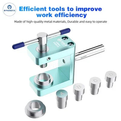 PhoneFix JTX CK9 iX73 rear camera frame remover tool for iPhone X to Pro Max, universal hand tool for phone repair.