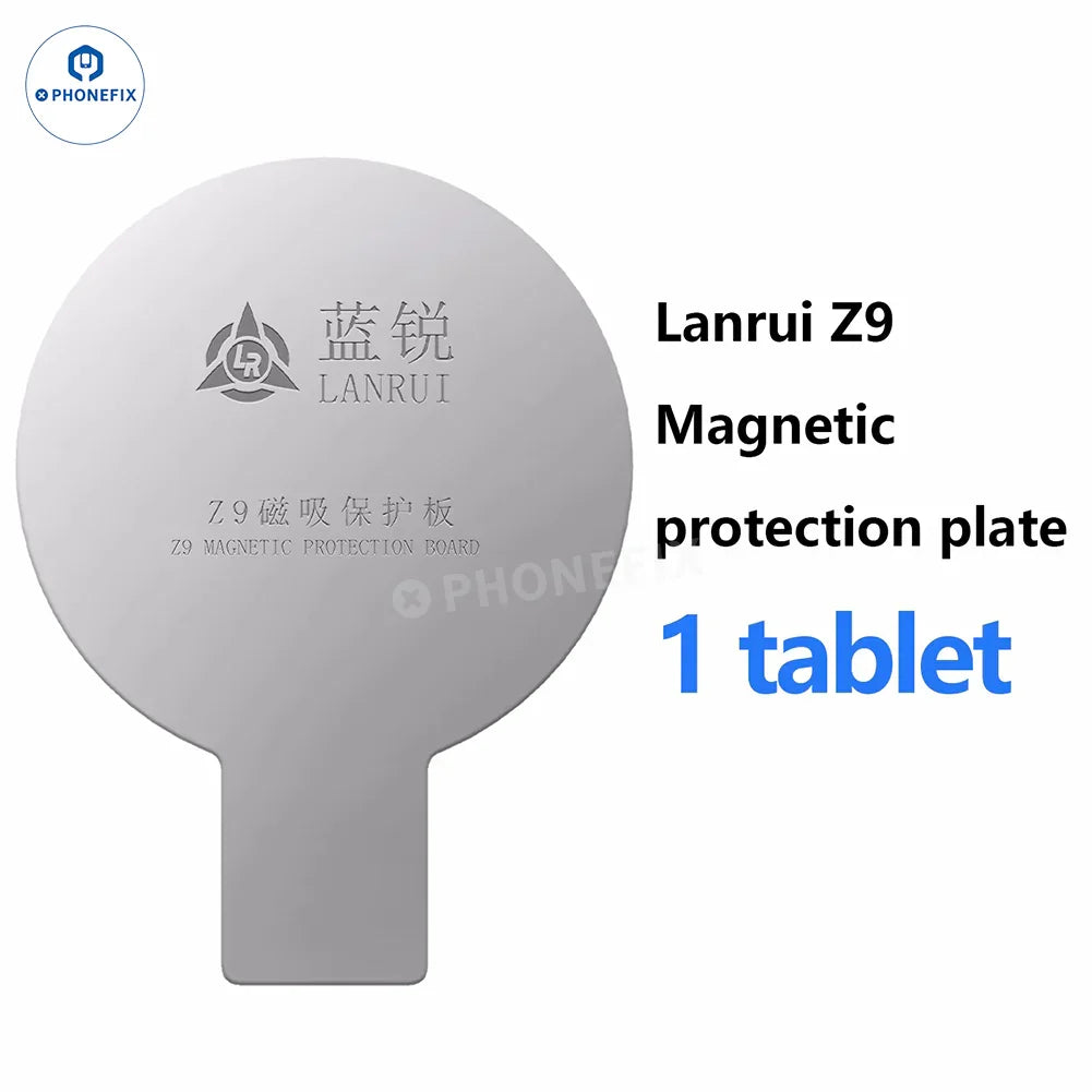 Placa de protección magnética para carga inalámbrica de iPhone Lanrui Z9 Z9S en herramientas manuales universales, compatible con la marca PHONEFIX.
