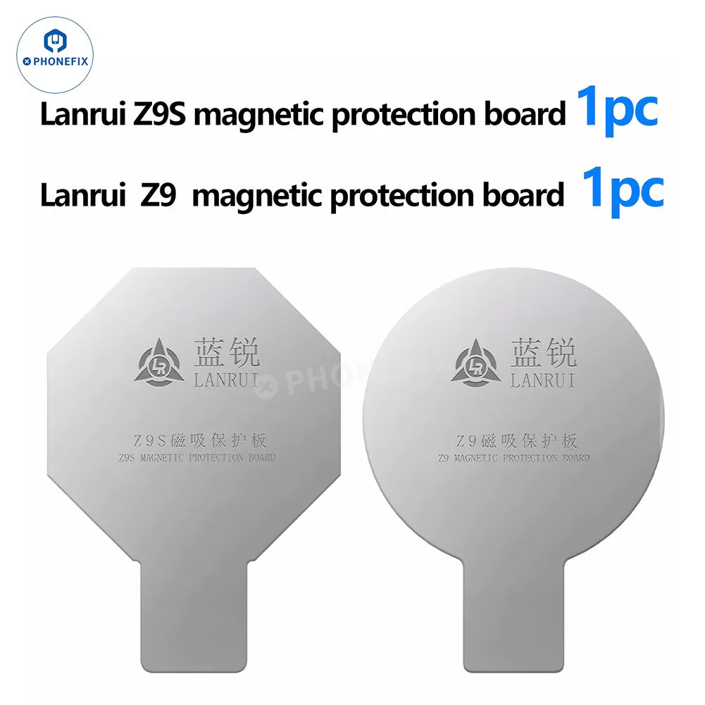 Placa de protección magnética Lanrui Z9S para carga inalámbrica de iPhone, compatible con herramientas manuales universales, marca PHONEFIX.