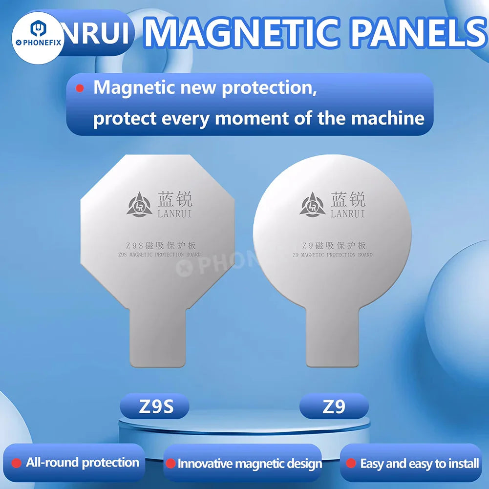 Placa protectora magnética para carga inalámbrica de iPhone Lanrui Z9S, compatible con herramientas manuales universales, de PHONEFIX.