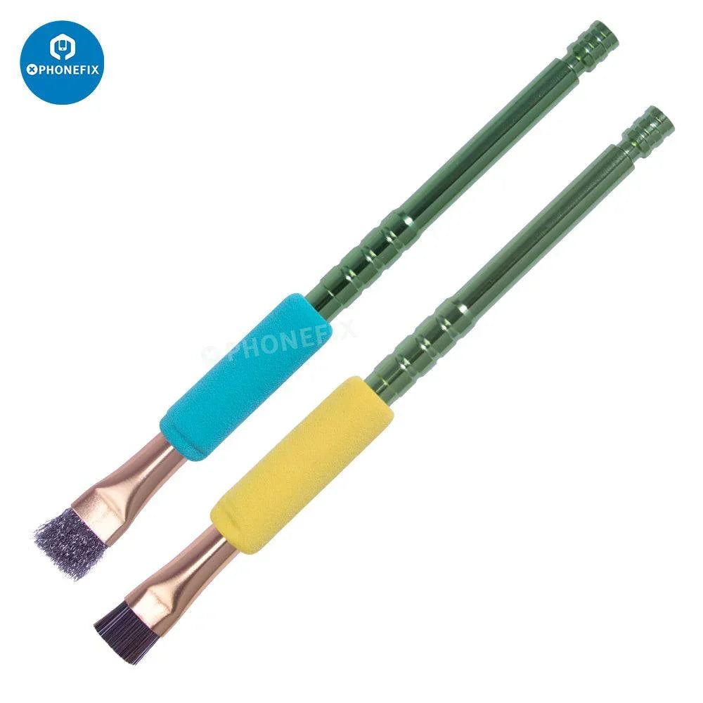 Deux brosses latérales en acier MiJing pour le nettoyage des pastilles de circuit intégré de PHONEFIX, outils manuels universels pour le nettoyage des appareils électroniques.