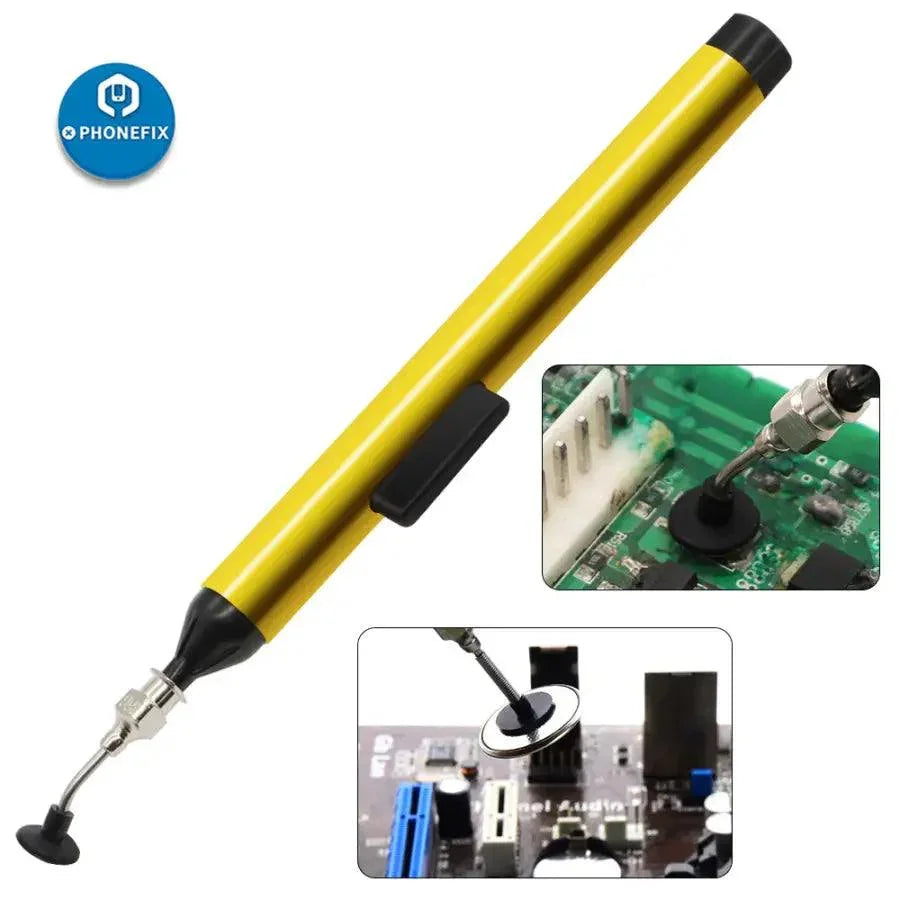Stylo aspirateur à vide PHONEFIX FFQ939 SMD IC, un outil manuel universel pour le retrait et la manipulation précis des composants électroniques.