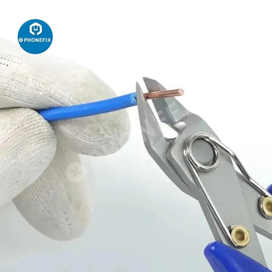PhoneFix RL-0001 precision diagonal plier, long nosed cable cutter, universal hand tool for cutting and gripping wires.