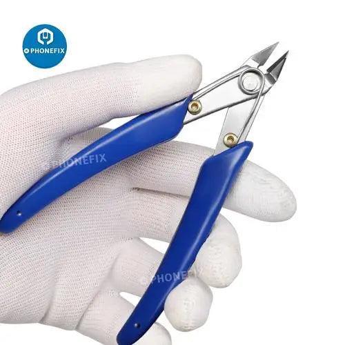 PHONEFIX RL-0001 Precision Diagonal Plier, long nose cable cutter, universal hand tool for cutting and gripping small cables.