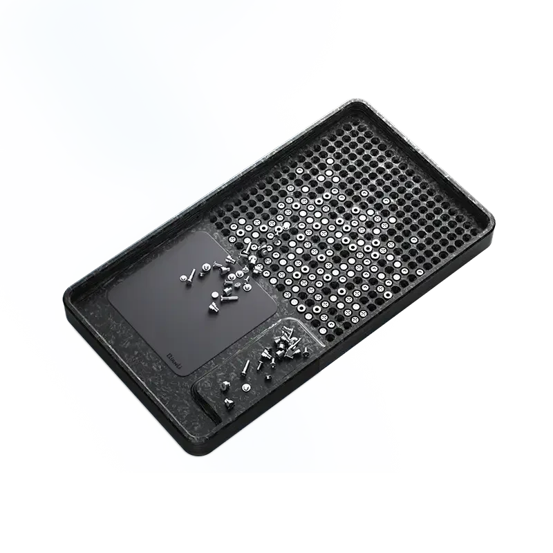 PHONEFIX Qianli Magnetic Phone Screws Storage Plate Tray for phone repair, universal hand tool for organizing small screws.