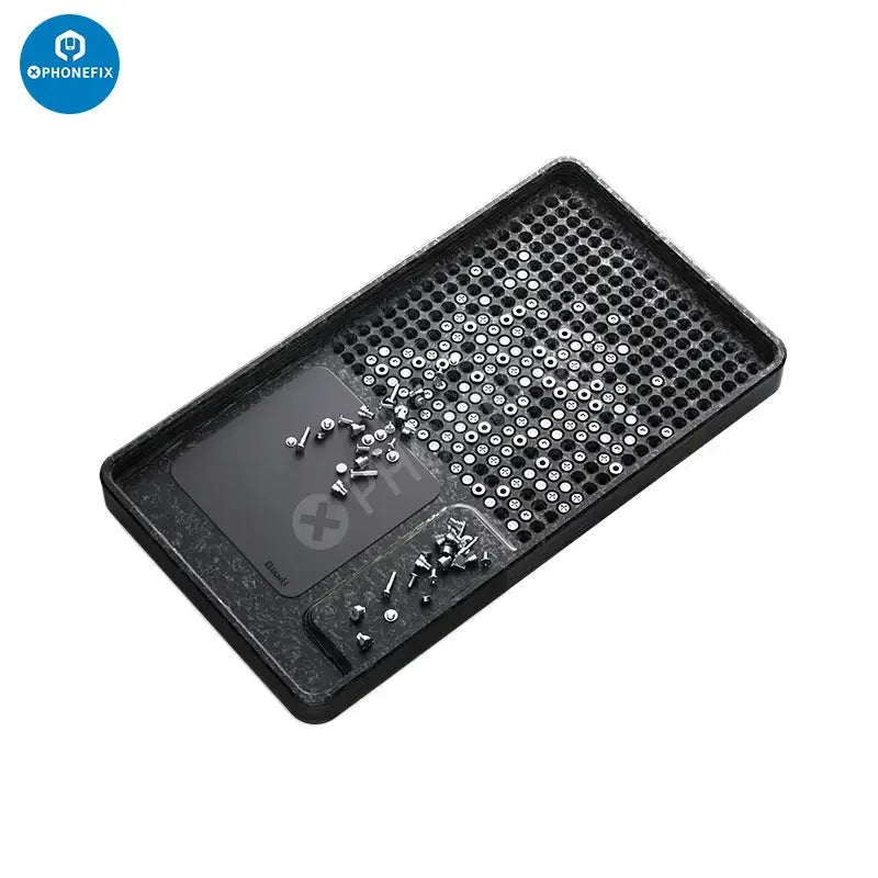 PHONEFIX magnetic phone screws storage plate tray for phone repair, universal hand tool for organizing small screws and components.