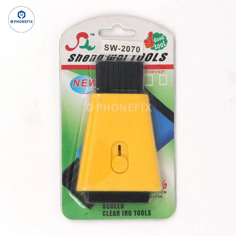 PhoneFix double-ended retractable cleaning brush for phone keyboards and dust removal, a versatile universal hand tool.