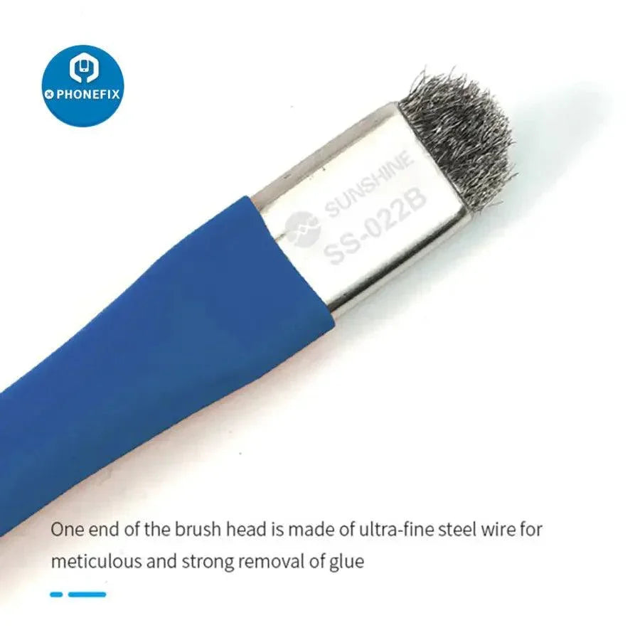 PhoneFix Sunshine SS-022B anti-static cleaning brush for phone PCB repair, a universal hand tool for electronics cleaning.