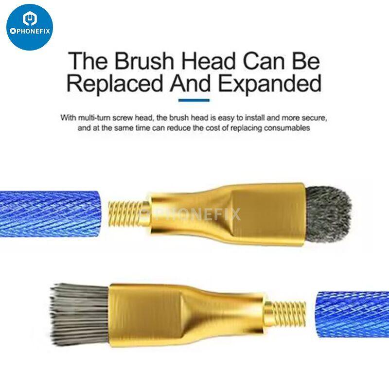 PhoneFix Sunshine SS-022B anti-static cleaning brush for phone PCB repair, universal hand tool for electronics cleaning.