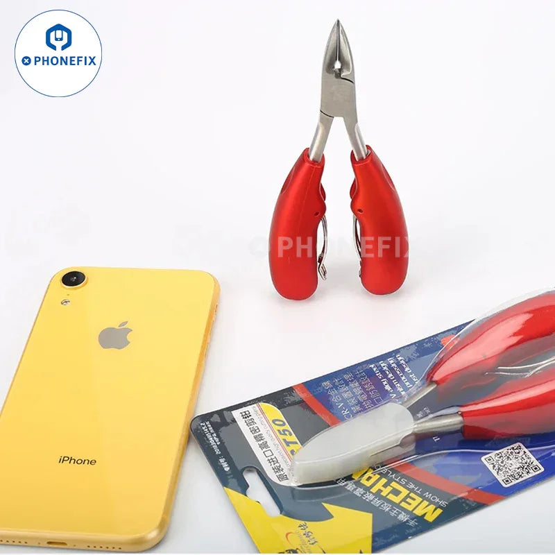 PhoneFix 5-inch multifunction diagonal pliers, universal hand tools for cutting and gripping, shown in a close-up image.