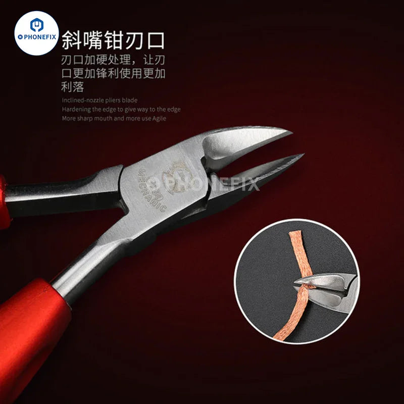 Phonefix 5-inch multifunction diagonal pliers from the mechanic series, versatile hand tool for cutting and gripping tasks.
