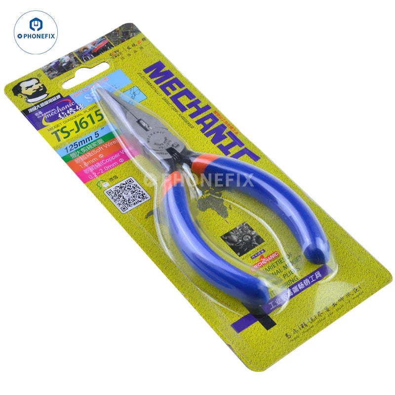 Alicates diagonales multifunción Phonefix de 5 pulgadas, herramienta manual universal con funciones de corte y agarre, adecuados para diversas reparaciones.