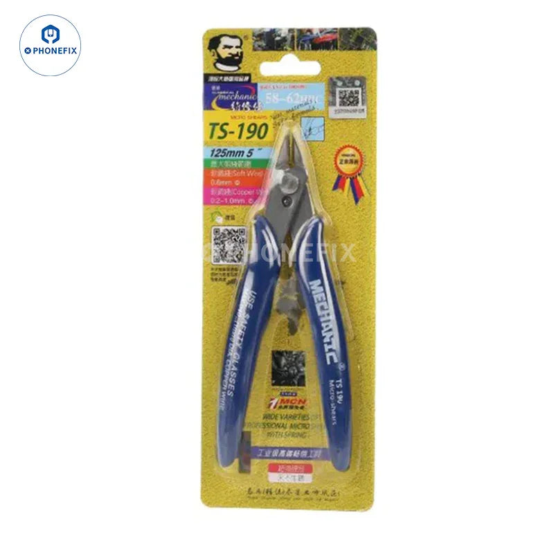 PhoneFix 5-inch multifunction diagonal pliers, universal hand tool for cutting and gripping tasks, durable and versatile.