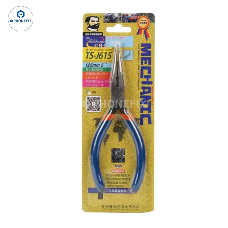 Phonefix 5-inch multifunction diagonal pliers from the mechanic series, versatile hand tools for cutting and gripping tasks.