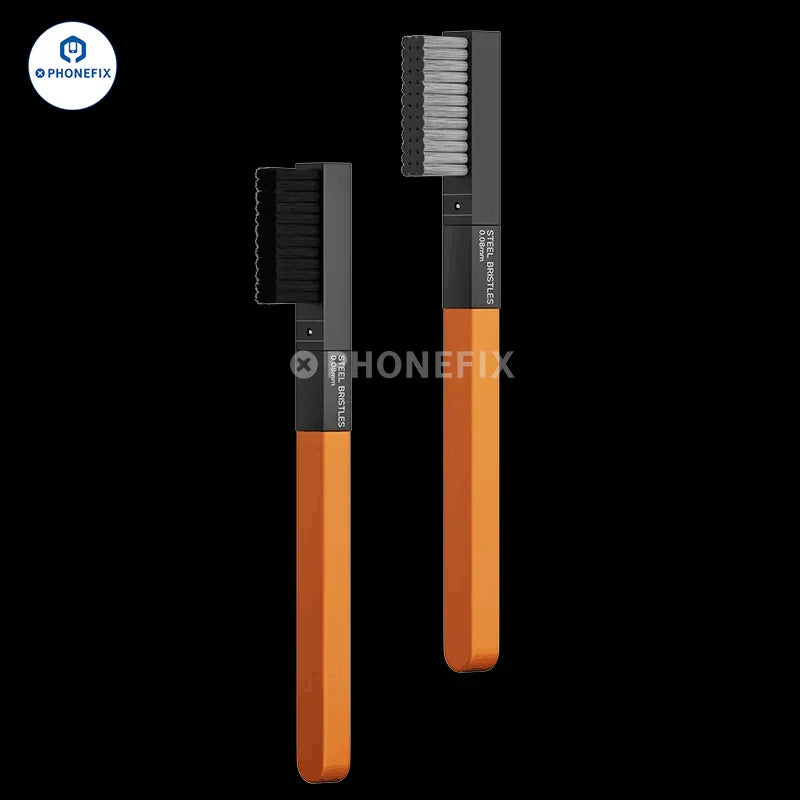WYLIE 2-in-1 aluminum alloy steel brush for PCB chip cleaning and repair, universal hand tool by PHONEFIX.