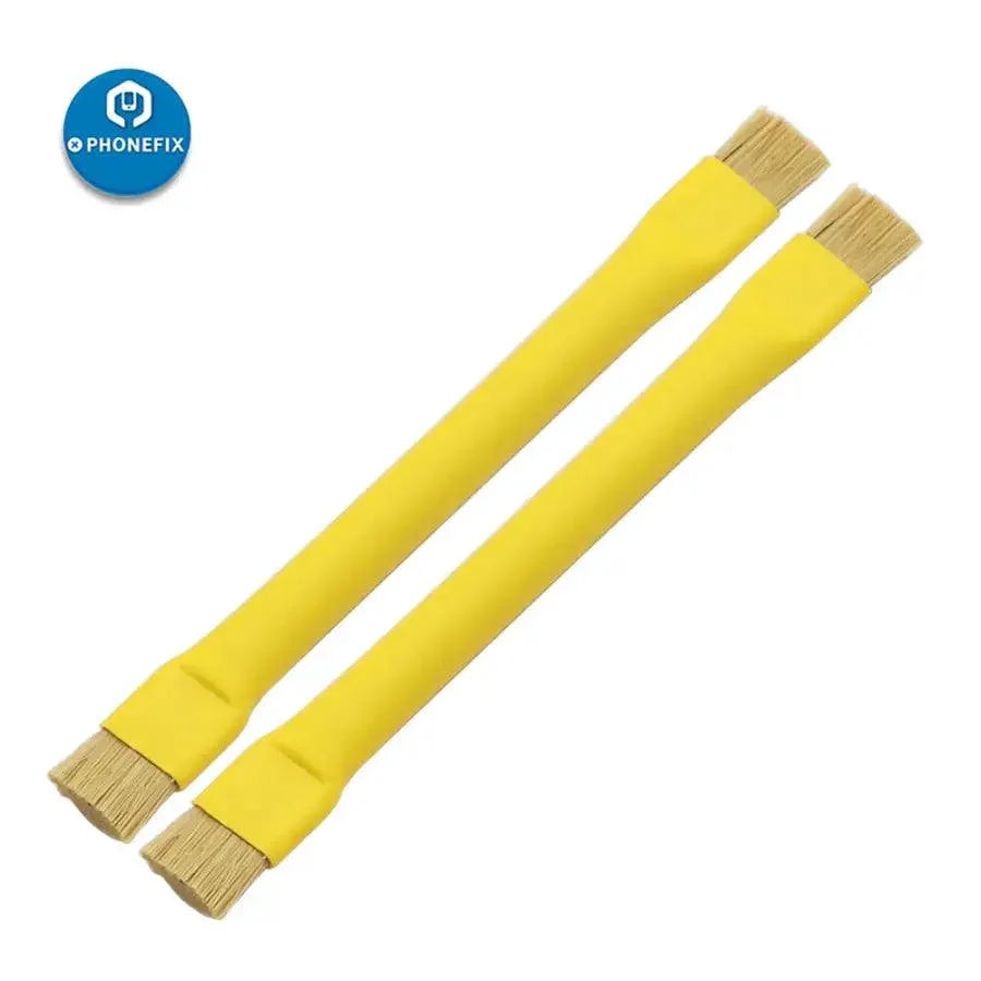 Yellow PHONEFIX anti-static double-head insulation cleaning brush for hard surface cleaning, universal hand tool.