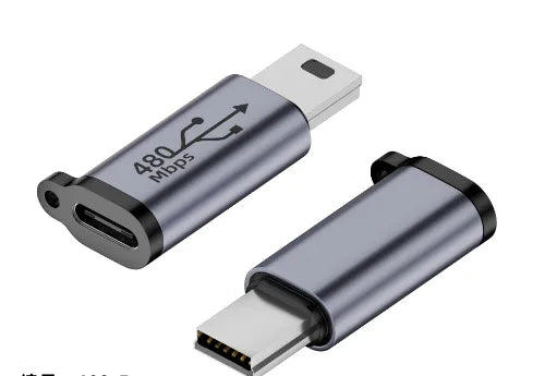 PhoneFix MINI Type-C female to Micro USB male lighting USB phone adapter for charging and data transfer.