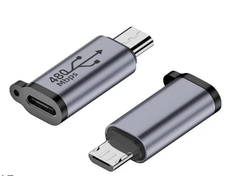 PhoneFIX Mini Type-C Female to Micro USB Male Lighting USB phone adapter for connecting devices
