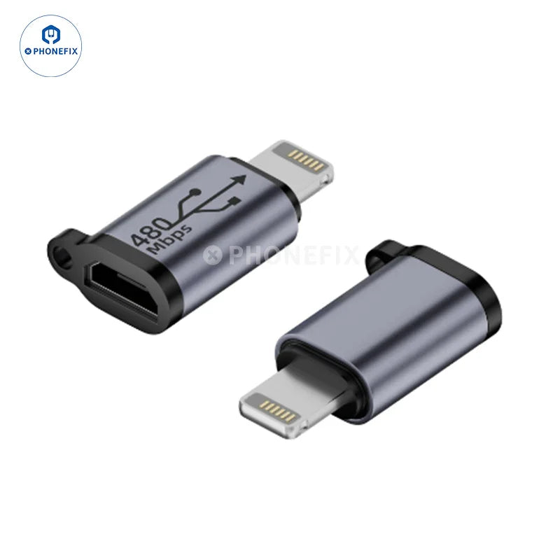 PHONEFIX MINI USB Type-C Female to Micro Male lighting USB phone adapter for connecting devices