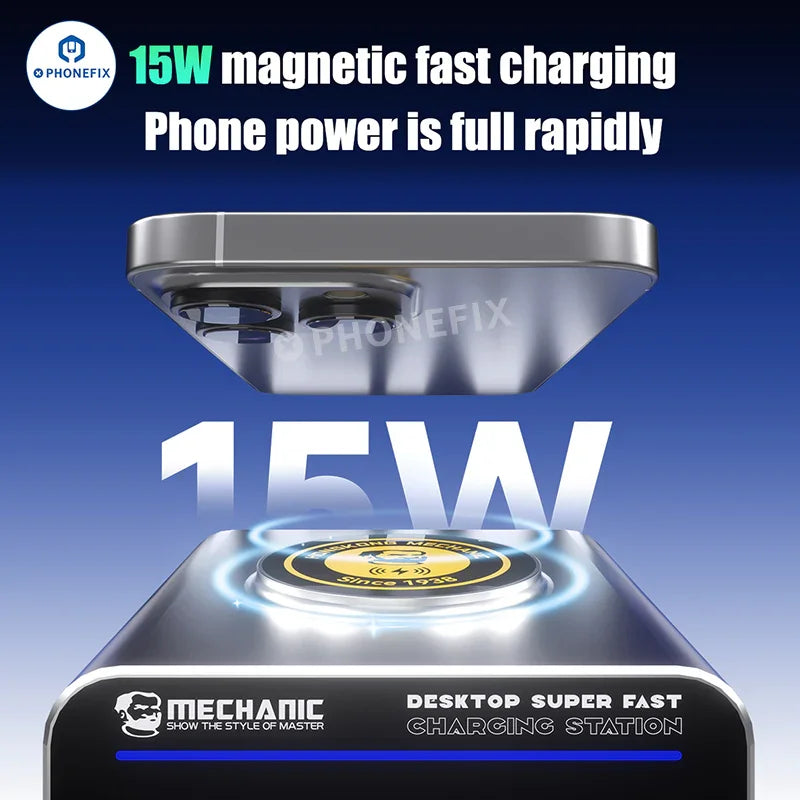 PhoneFix G-Power 160W USB desktop charging station with multiple ports for fast charging devices.