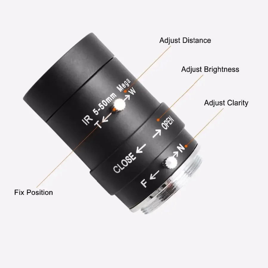 PHONEFIX 2MP 1080P Sony USB HDMI Webcam with varifocal lens and high-speed video for clear, high-definition video calls and streaming.