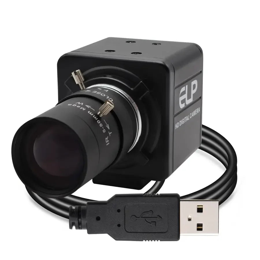 4K Sony USB webcam with 2.8-12mm lens, industrial machine vision camera, suitable for high-resolution video and imaging applications