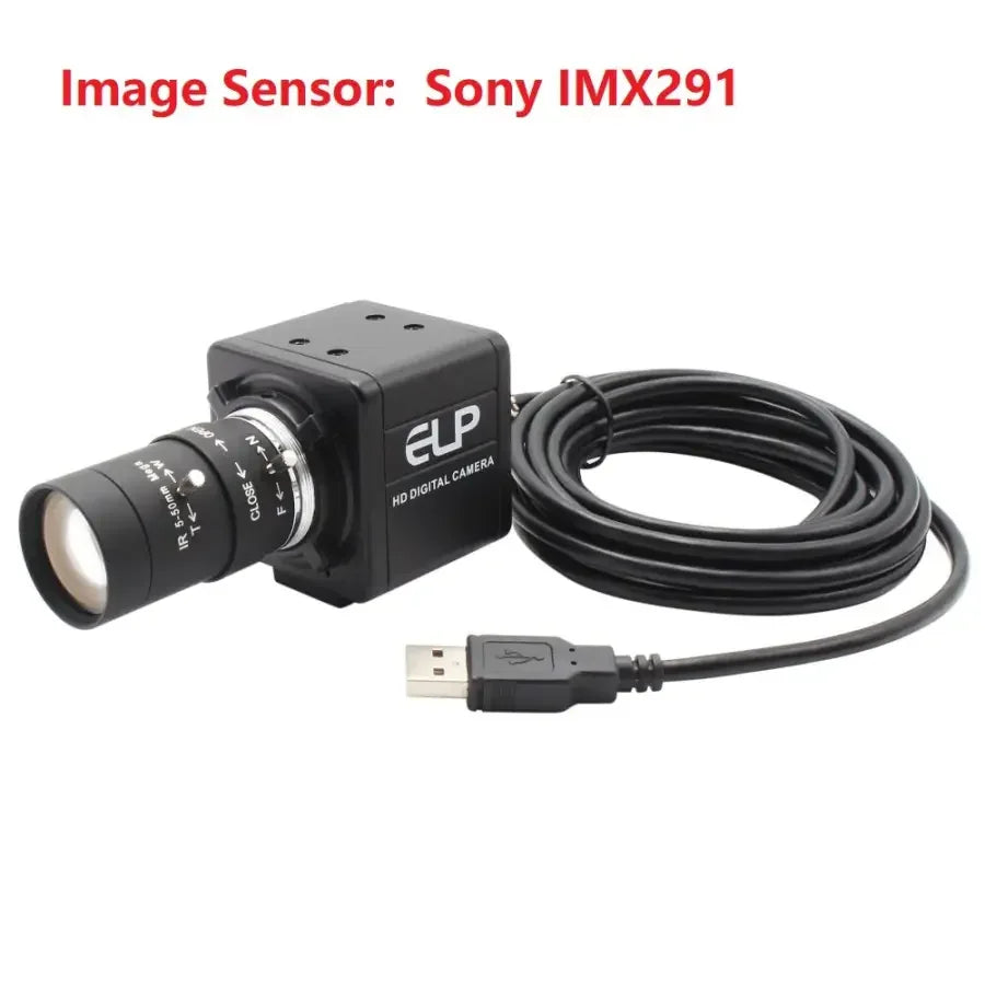 PHONEFIX high-speed USB 3.0 webcam with varifocal lens, suitable for PC and computer video recording or conferencing.