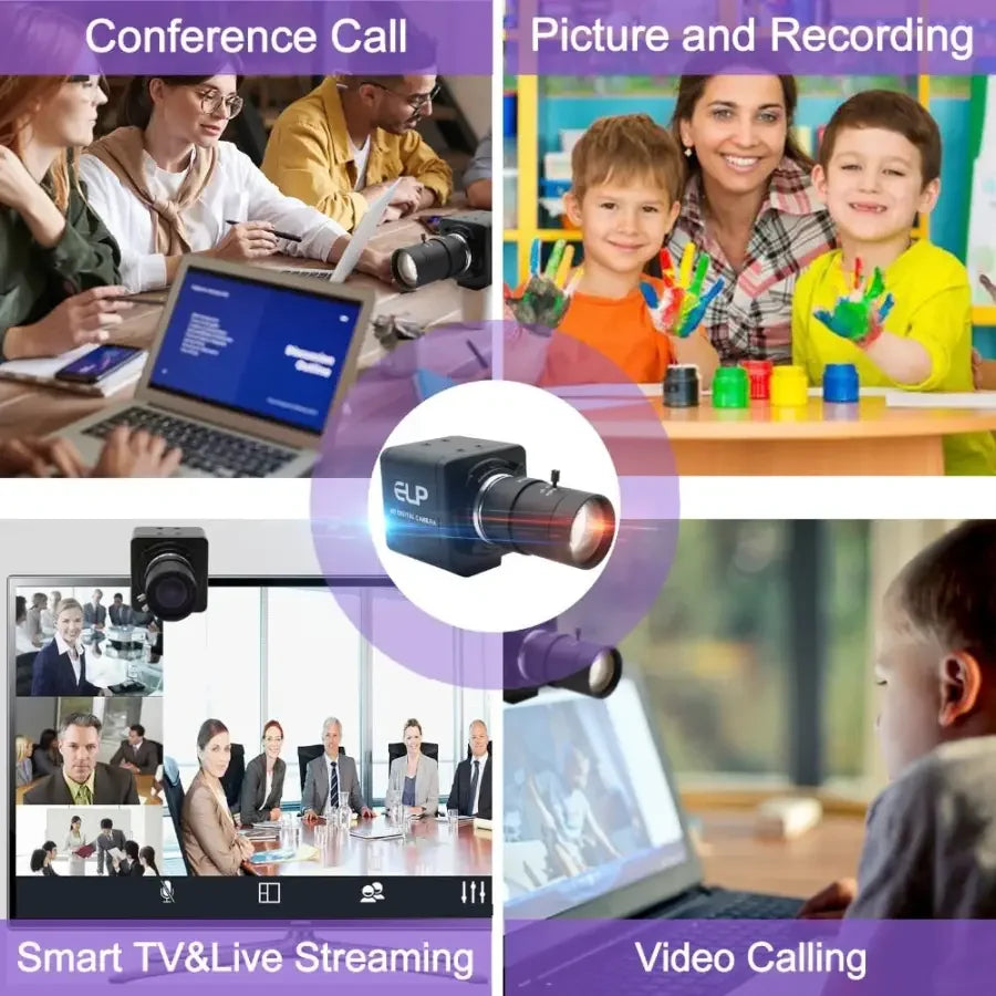 PHONEFIX 1080P HD USB webcam with 120fps for Skype video calls, recording, and high-quality streaming on PC.